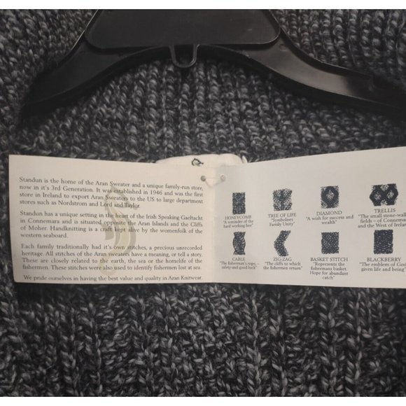 Standun Irish Wool Sweater Full Zip Cardigan - Picture 12 of 16